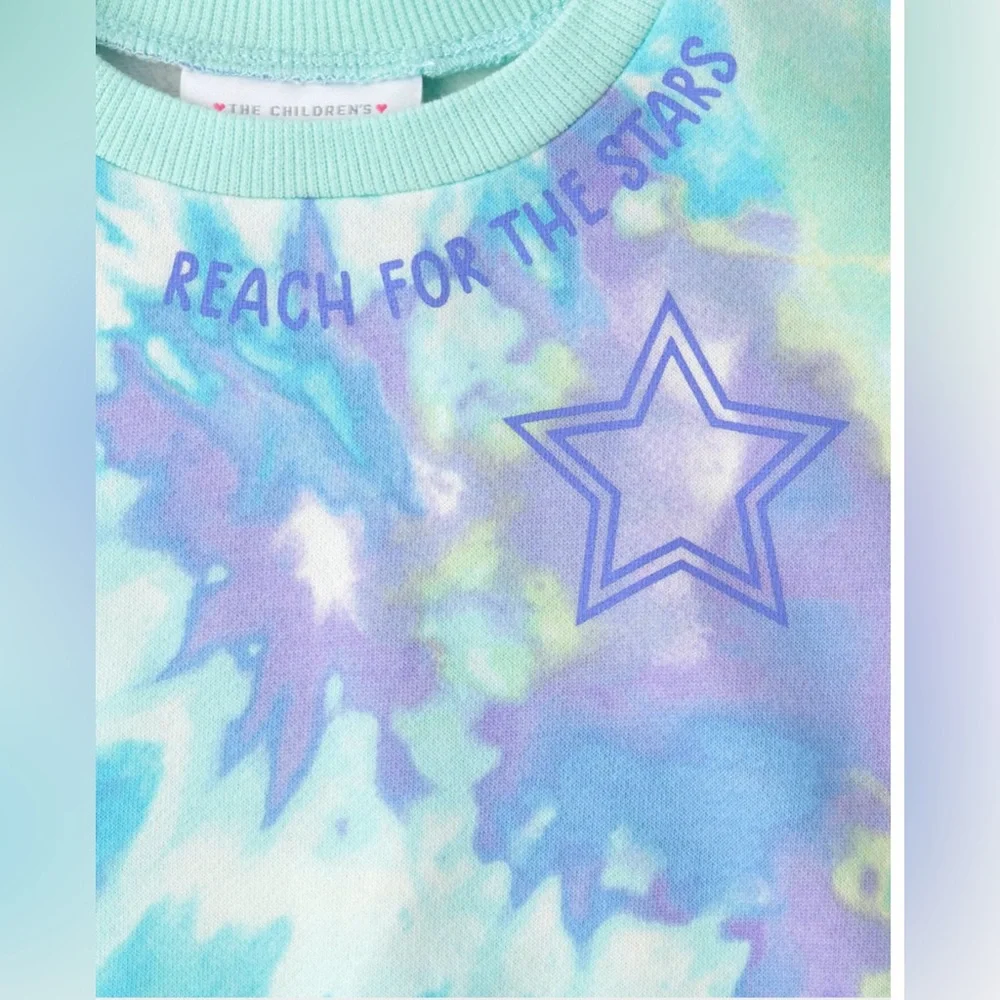 The Children's Place Tie-Dye Pajama Set - Blue and Purple